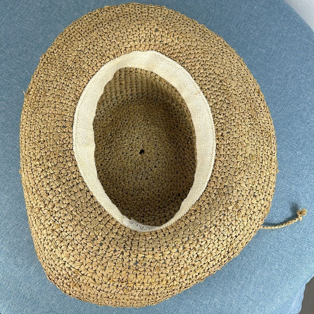The Scala Collection Woven Straw Hat With A Bow O… - image 4